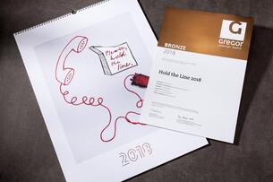 Calendar “Hold the Line” Wins Bronze Award