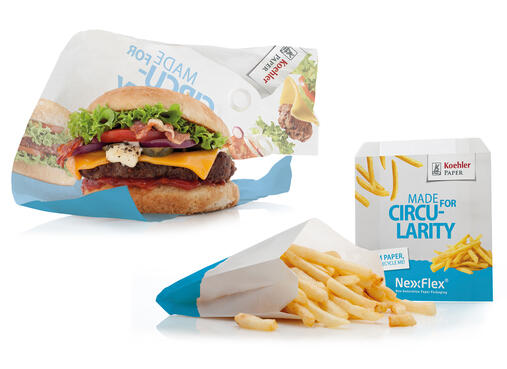 PFAS-Free and Recyclable Fast Food Packaging Paper