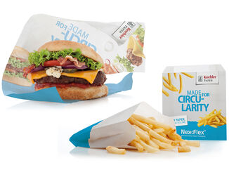 PFAS-freies und recyclebares Fast-Food-Verpackungspapier von Koehler Paper