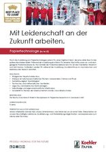 AUSBILDUNG ZUM PAPIERTECHNOLOGEN (M/W/D)