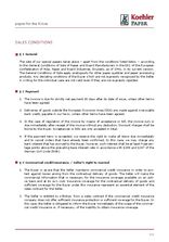 Sales conditions