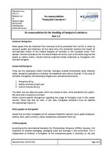 Recommendation “fumigated Containers”