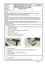 Supplier specification for load-securing Big Bags