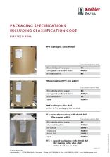 PACKAGING SPECIFICATIONS INCLUDING CLASSIFICATION CODE FLEXIBLE PACKAGING PAPER ROLL
