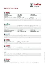 Product range Koehler Paper