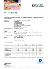 Data sheet OFFICE BOARD