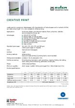 Data sheet Creative print