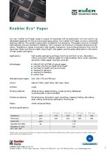 Data sheet Koehler Eco® Paper