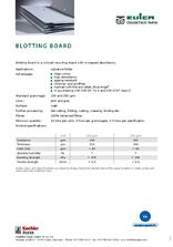 Data sheet BLOTTING BOARD