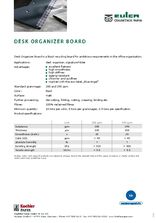 Data sheet DESK ORGANIZER BOARD
