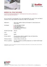 Data Sheet MEDICAL FILE BOARD