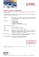 Data Sheet Ivory Board Icewhite