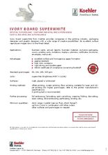 Data Sheet Ivory Board Superwhite