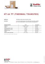 DATA SHEET KT 64 TT