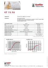 Scheda Technica KT 75 FA