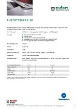 Datenblatt Ausfütterpapier