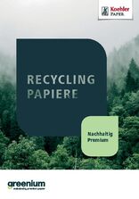 Broschüre Recyclingpapiere