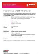 Datenblatt Beschichtungsrohpapier