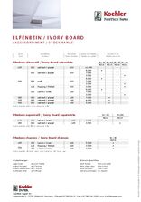 Lagersortiment Elfenbeinkarton