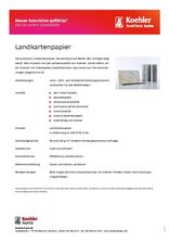 Datenblatt Landkartenpapier