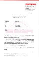 ISEGA-Zertifikat Spielkartenkarton Casino Classic