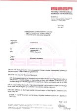 ISEGA-Zertifikat Elfenbein ultraweiß