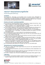 Anwendungsempfehlung Neutralisierungsfarbe