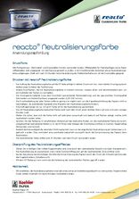 Anwendungsempfehlung Neutralisierungsfarbe reacto®
