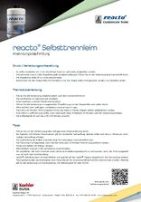 Anwendungsempfehlung reacto® Selbsttrennleim Planatol