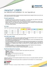 reacto® Laser Merkblatt