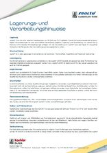 Lagerungs- und Verarbeitungshinweise reacto® Selbstdurchschreibepapiere