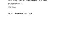 Anlieferzeiten BMHKW