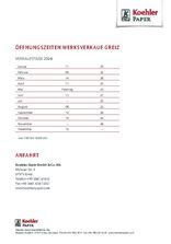 Öffnungszeiten Werksverkauf Greiz 2024