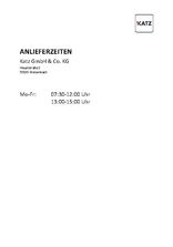 Anlieferzeiten Katz GmbH &amp; Co. KG