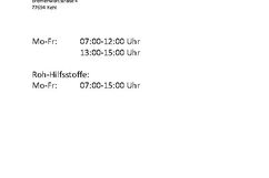 Anlieferzeiten Koehler Kehl GmbH