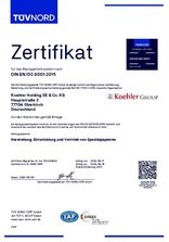 DIN EN ISO 9001:2015 Holding