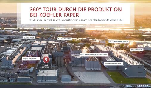 360° Tour durch die Produktion bei Koehler Paper