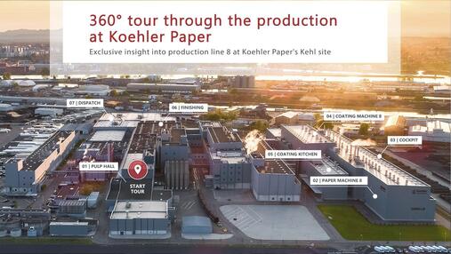 360° tour through the production at Koehler Paper.