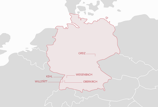 Cuatro sedes en Alemania